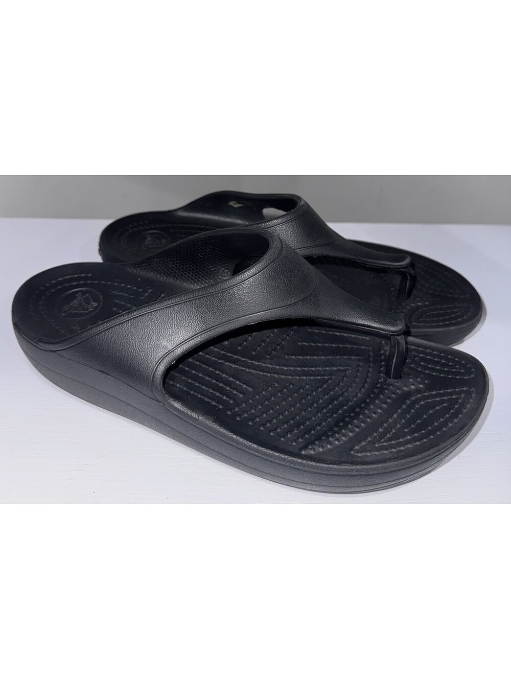 Crocs Womens Kadee Platform Flip Flop Sandals Wedge Comfort Size 9 Fits Size 8